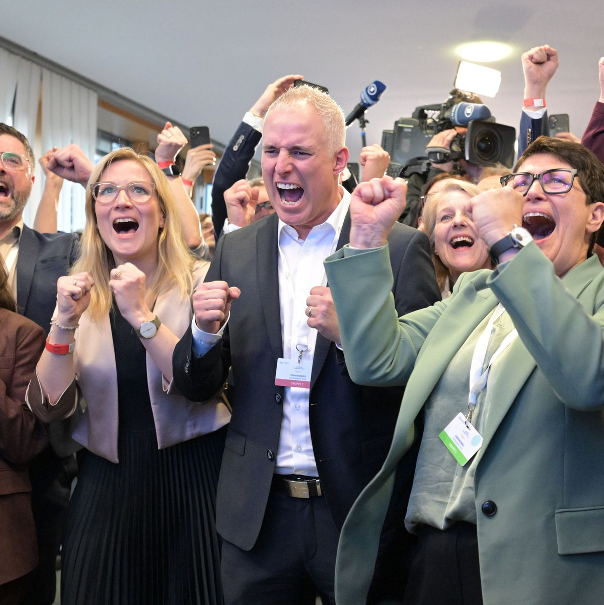 Die CDU kann jubeln nach der Lamdtagswahl in Rheinland-Pfalz. - Foto: Hannes Albert/dpa