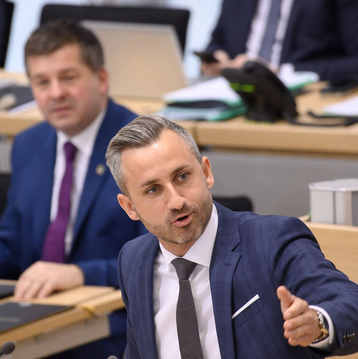 Ulrich Siegmund, Spitzenkandidat der AfD in Sachsen-Anhalt, hat als Wahlziel für den 6. September die absolute Mehrheit im Magdeburger Landtag ausgegeben. - Foto: Klaus-Dietmar Gabbert/dpa