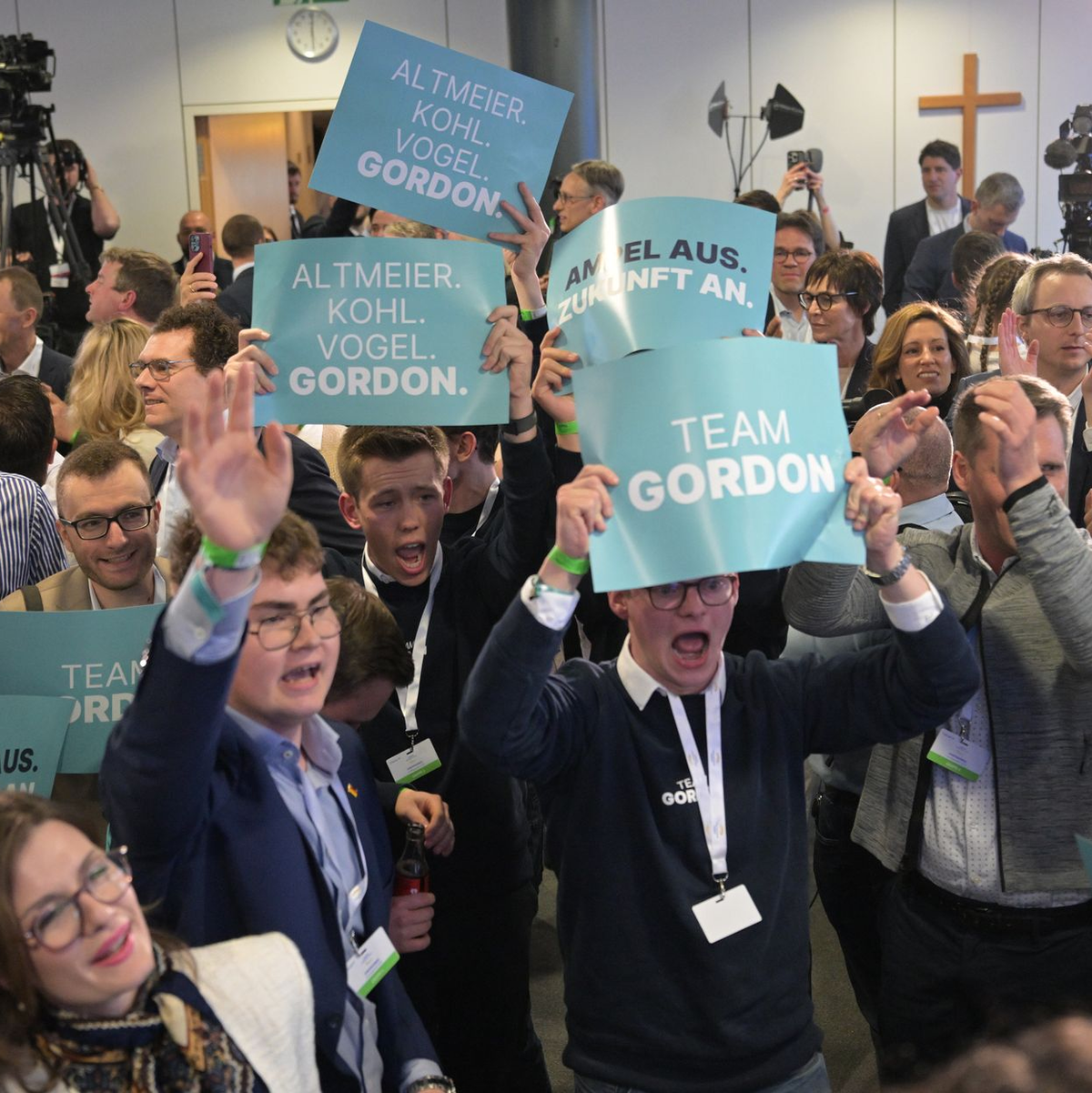 Die CDU kann jubeln nach der Lamdtagswahl in Rheinland-Pfalz. - Foto: Hannes Albert/dpa