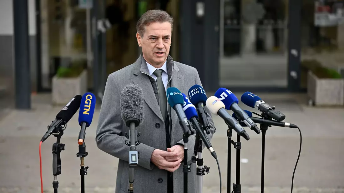 Premier Golob erhob nach der Wahl den Regierungsanspruch, es ist aber fraglich, ob im neuen Parlament die dafür nötige Mehrheit hat.  - Bild: Denes Erdos/AP/dpa
