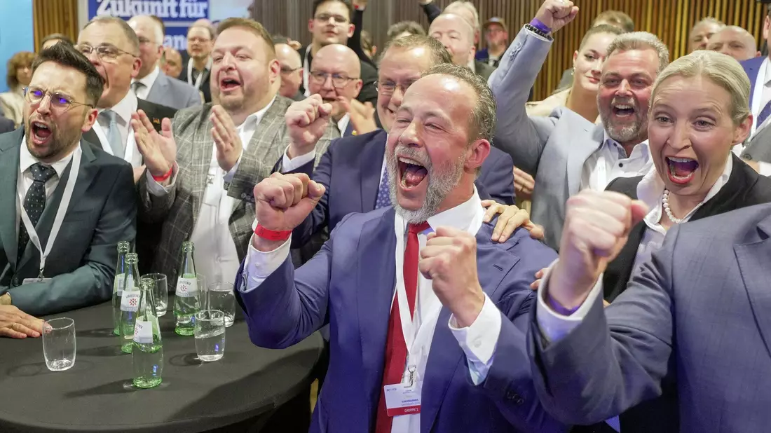 Die AfD erzielte ihr bestes Ergebnis in Westdeutschland. - Bild: Andreas Arnold/dpa