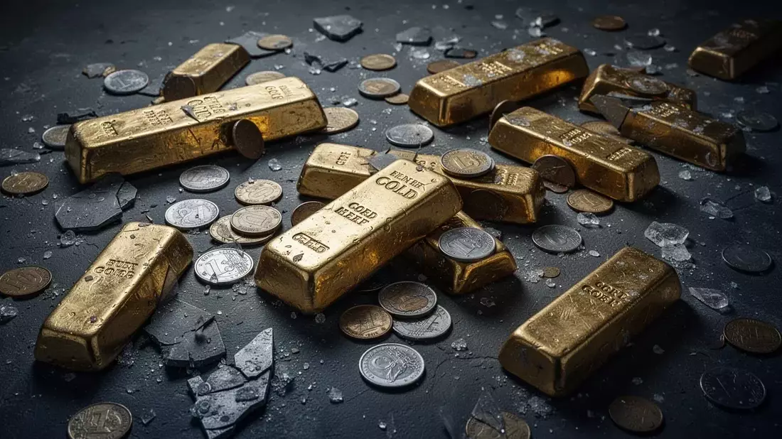 Gold: Historischer Ausverkauf - Bild: über boerse-global.de