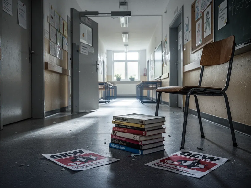 GEW ruft zu landesweitem Warnstreik in Hessen auf - Foto: über boerse-global.de