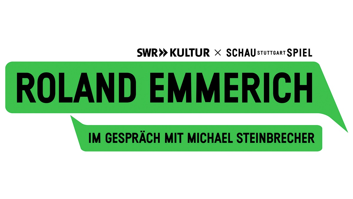 Schauspiel Stuttgart und SWR Kultur: Roland Emmerich im Gespräch mit Michael Steinbrecher / 8.5., 19:30 Uhr, Schauspiel Stuttgart - Foto: presseportal.de