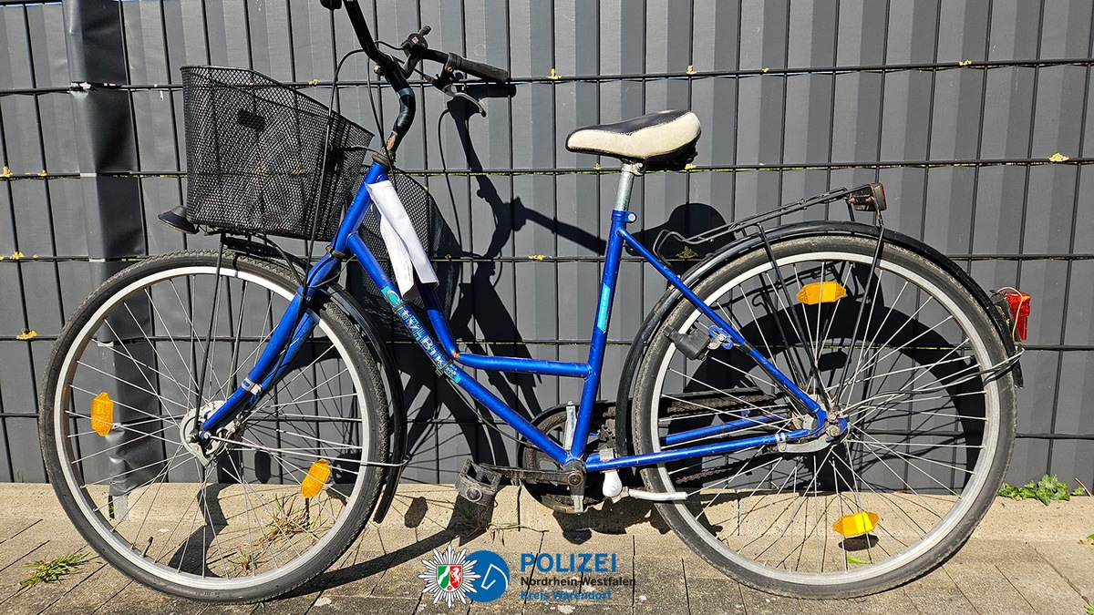 POL-WAF: Telgte-Westbevern-Vadrup. Fahrraddieb ertappt - Eigentümer gesucht - Foto: presseportal.de
