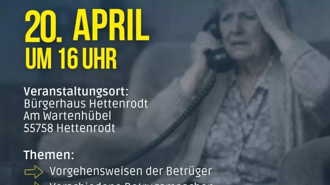 POL-PPTR: Schockanrufe: Kripo Idar-Oberstein veranstaltet Präventionsveranstaltung im April - Bild: presseportal.de