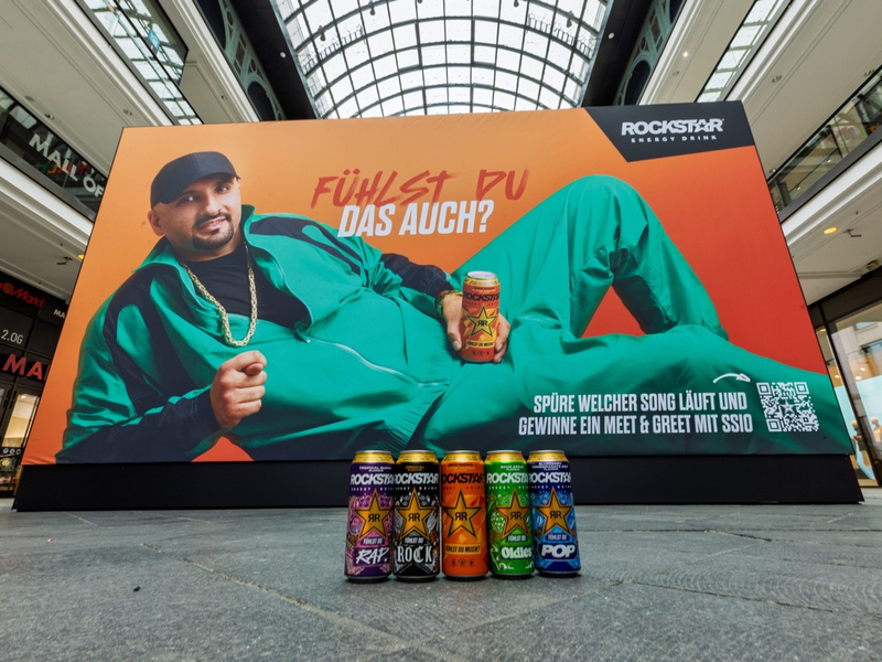 Rockstar Energy macht Musik körperlich erlebbar – erstes fühlbares Plakat in Deutschland - Foto: presseportal.de