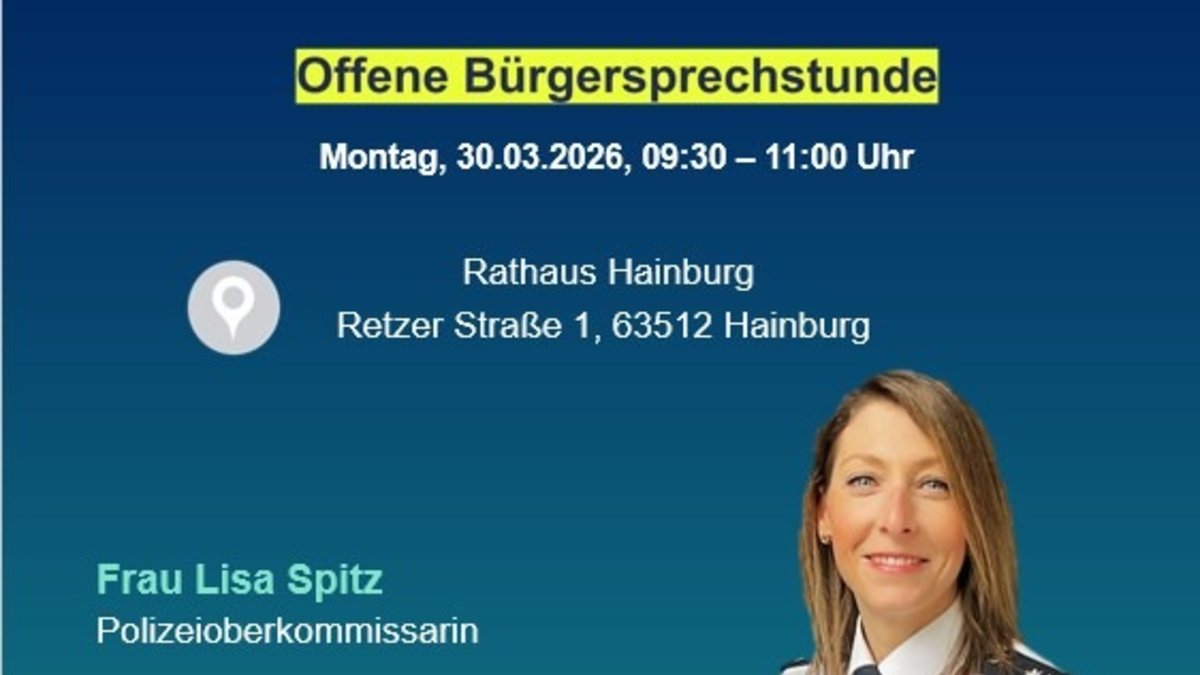 POL-OF: Offene Bürgersprechstunde mit der Schutzfrau vor Ort - Foto: presseportal.de