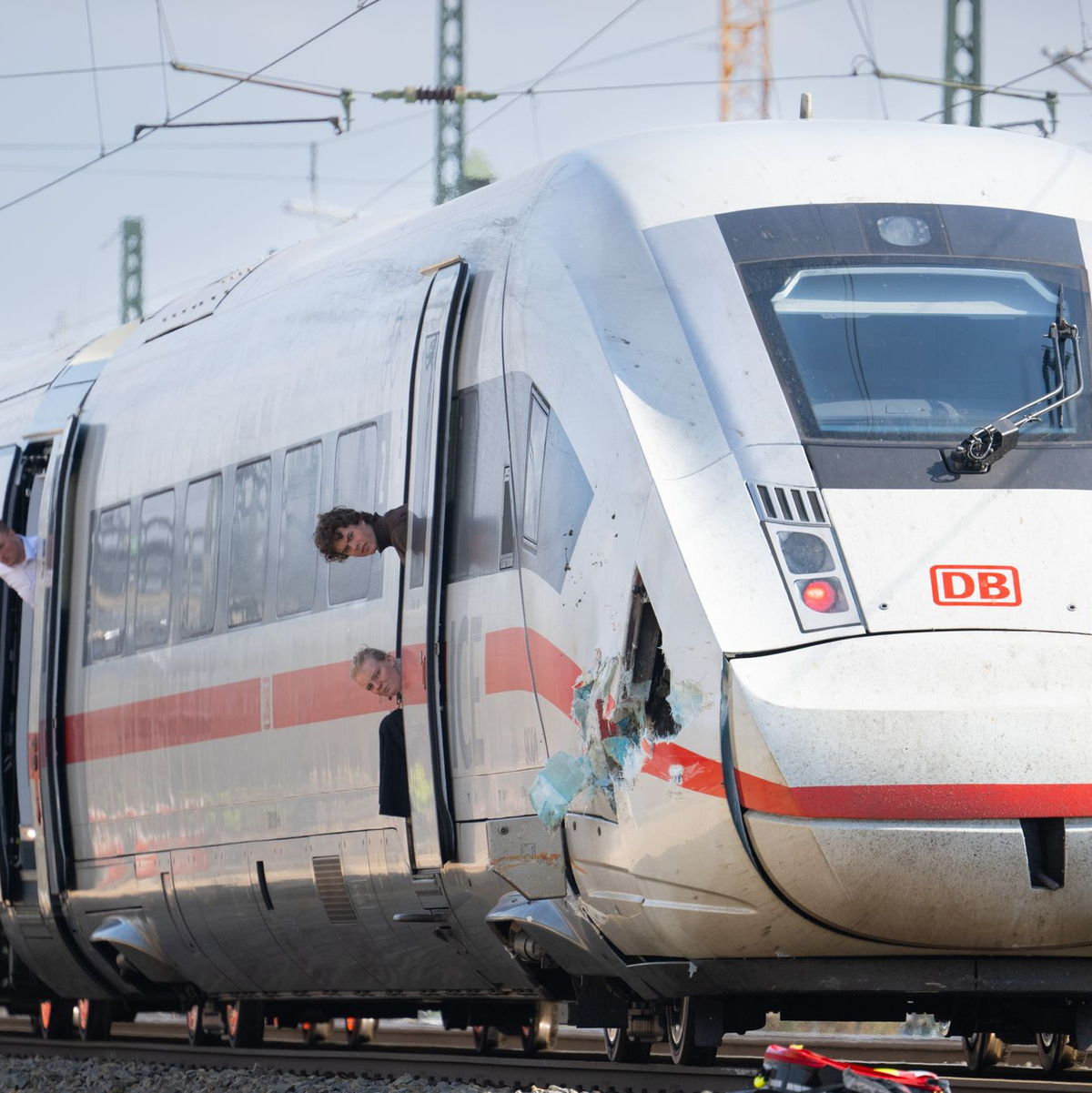 Schreck auf der ICE-Strecke Fulda-Hanau. - Foto: Boris Roessler/dpa