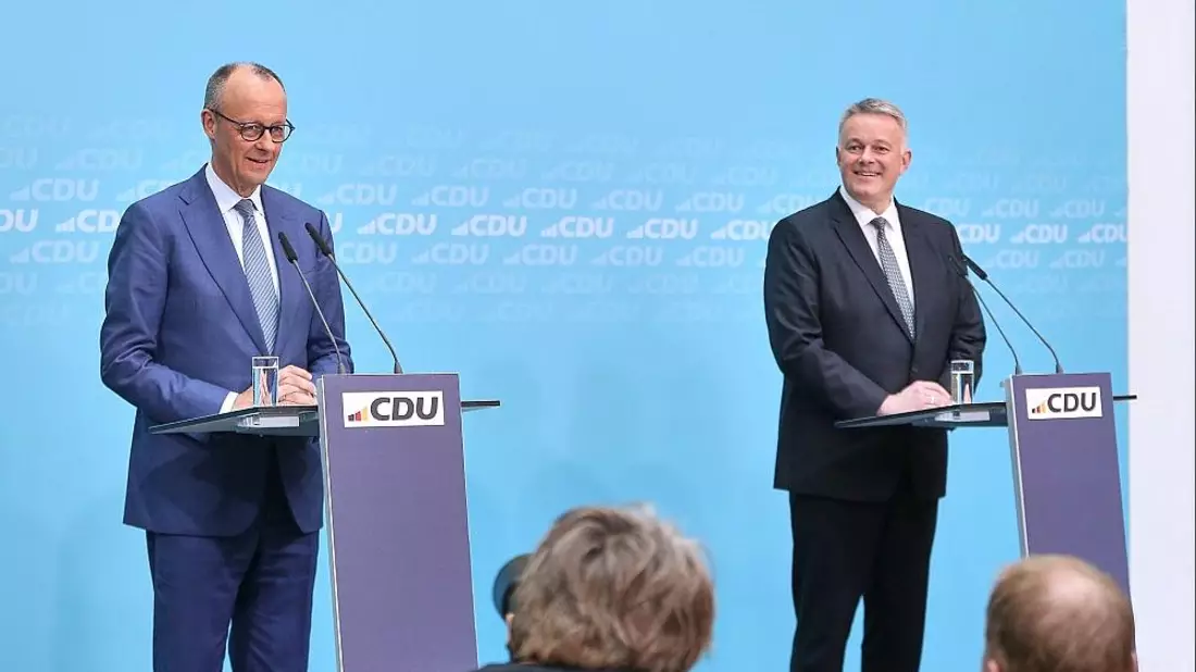 Friedrich Merz und Gordon Schnieder am 23.03.2026 - Bild: via dts Nachrichtenagentur