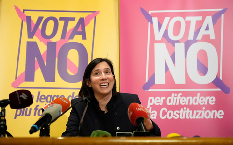 Oppositionsführerin Elly Schlein freut sich über den Erfolg. - Foto: Gregorio Borgia/AP/dpa