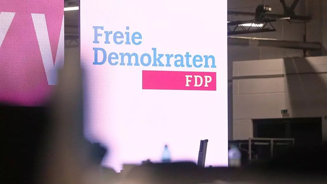 FDP-Logo auf Parteitag (Archiv) - Bild: via dts Nachrichtenagentur