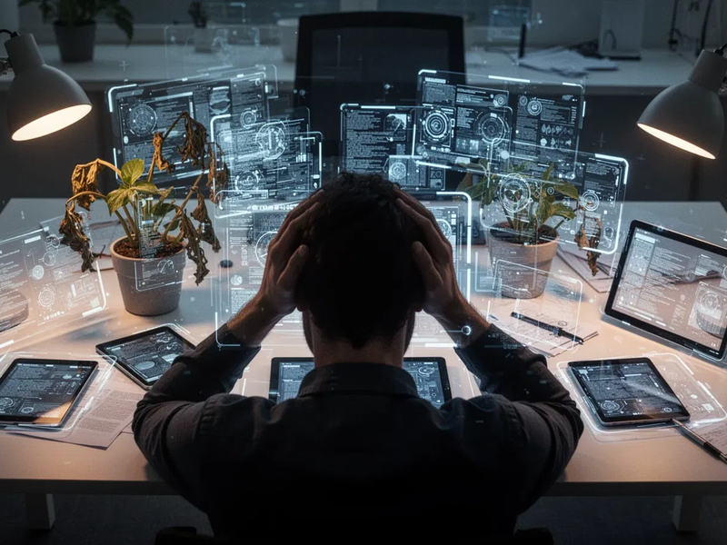 KI-Brainfry: Technologie bremst jetzt die Produktivität - Foto: über boerse-global.de