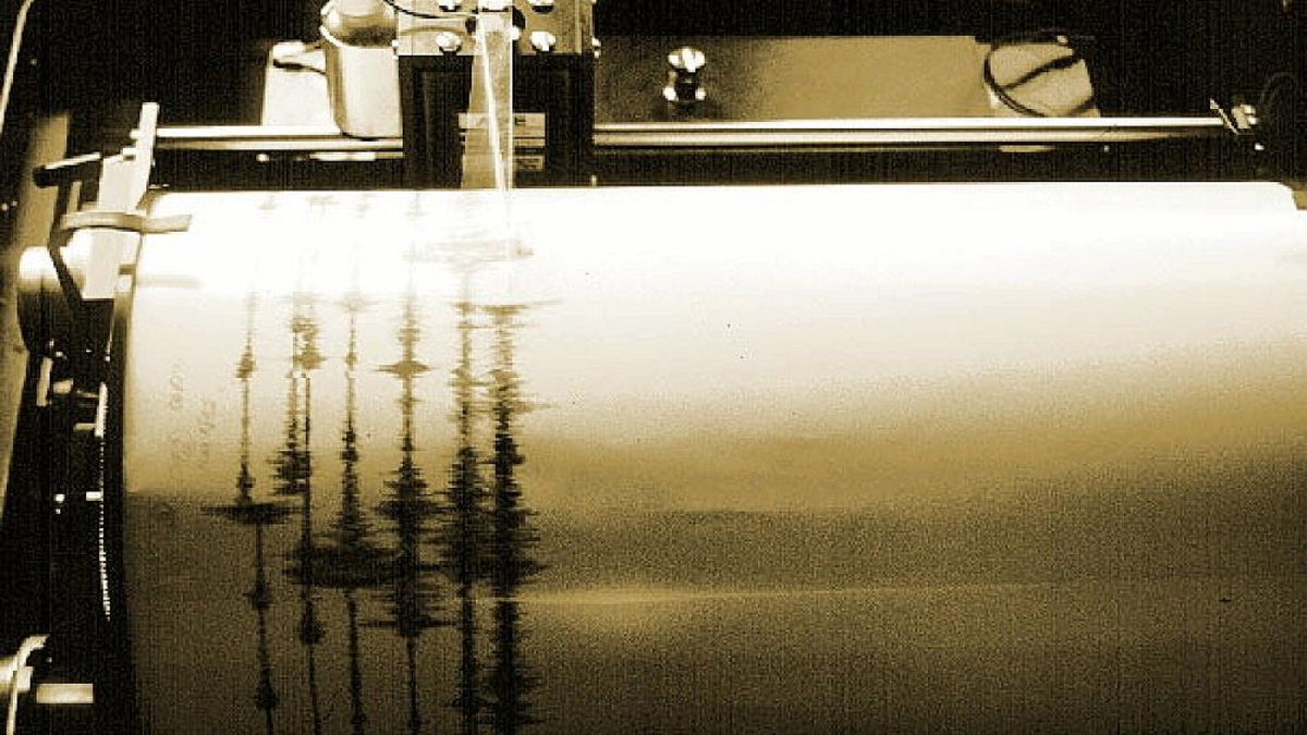 Seismograph bei der Aufzeichnung eines Erdbebens (Archiv) - Foto: via dts Nachrichtenagentur