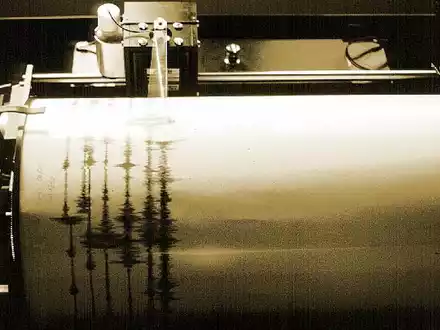Seismograph bei der Aufzeichnung eines Erdbebens (Archiv) - Foto: via dts Nachrichtenagentur