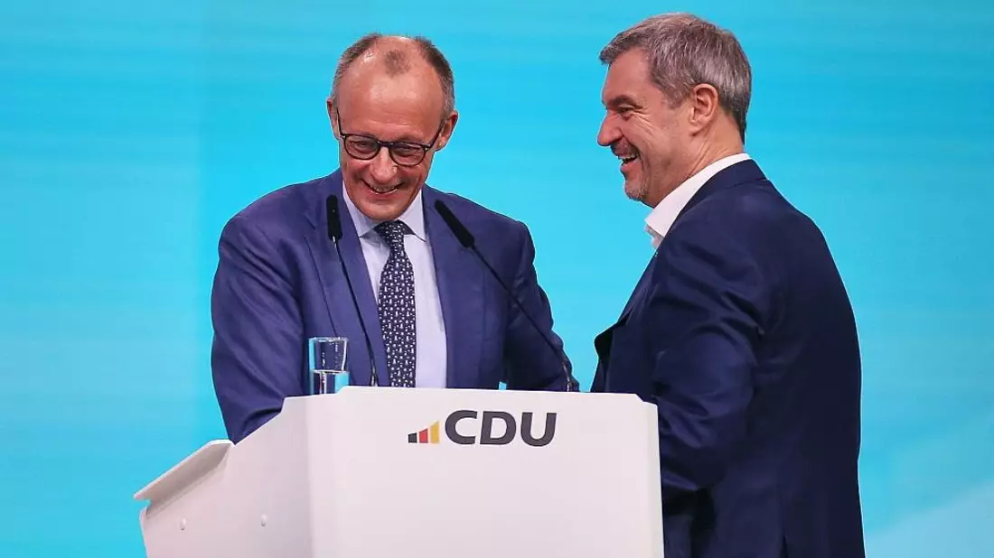 Friedrich Merz und Markus Söder (Archiv) - Bild: via dts Nachrichtenagentur