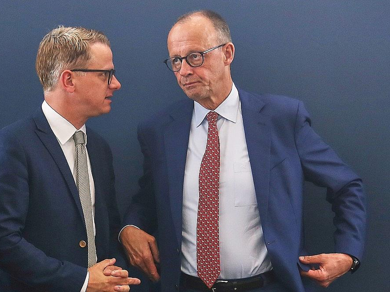 Carsten Linnemann und Friedrich Merz (Archiv) - Foto: via dts Nachrichtenagentur