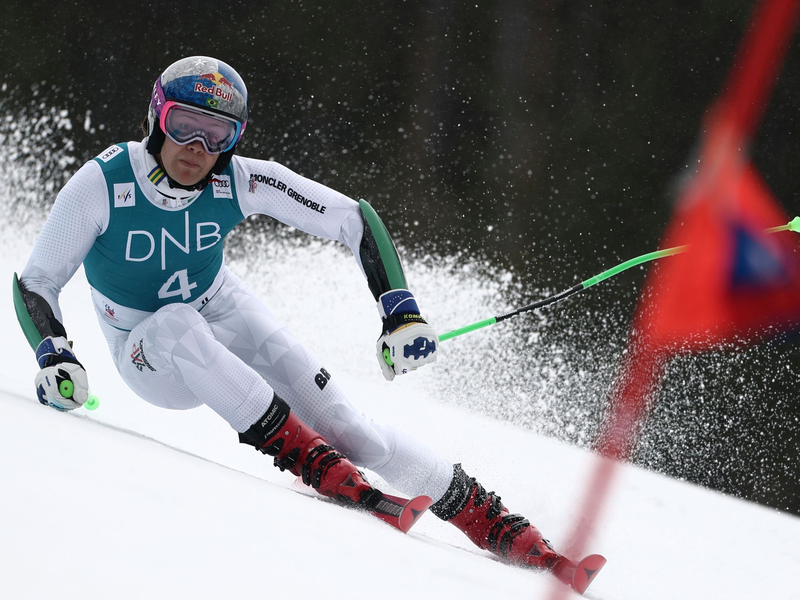 Erst Olympia-Gold, dann Gesamtsieg im Riesenslalom-Weltcup: Lucas Pinheiro Braathen. - Foto: Gabriele Facciotti/AP/dpa