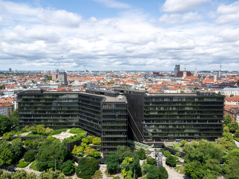 Das Europäische Patentamt in München. (Archivbild) - Foto: Peter Kneffel/dpa