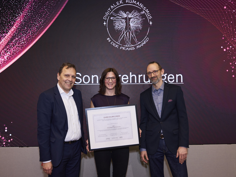 Award Digitaler Humanismus - Foto:  msg Plaut AG/APA-Fotoservice/Ben Leitner über pressetext.de