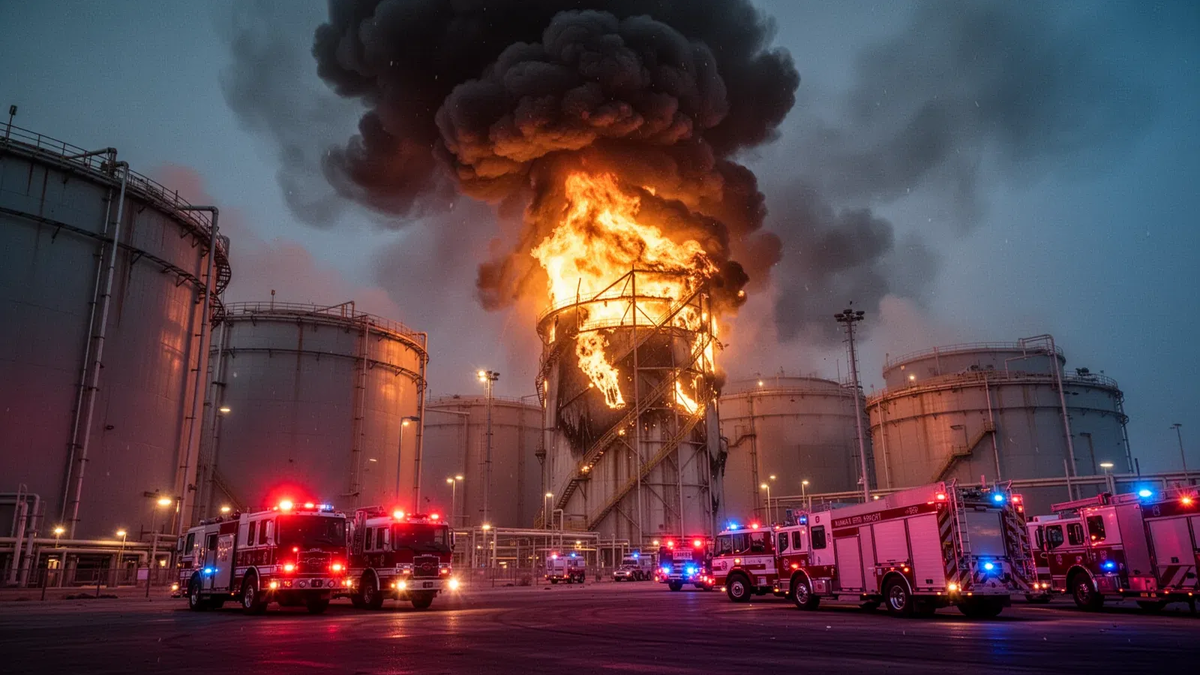 Drohnenangriff auf Flughafen Kuwait: Brennende Treibstofflager schüren Sicherheitsalarm - Foto: über boerse-global.de
