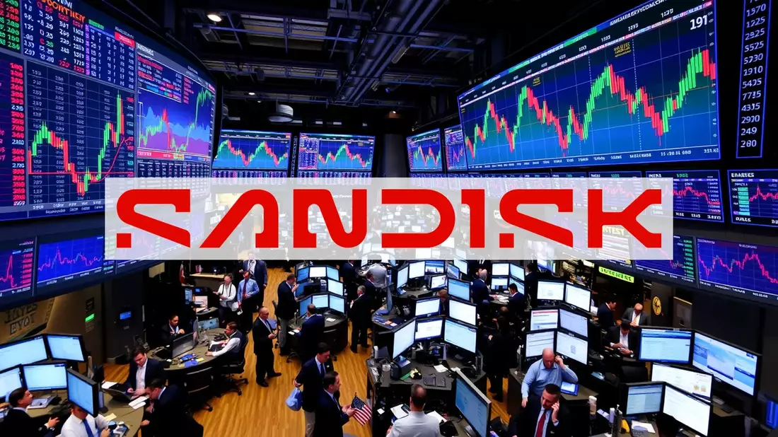 SanDisk Stock Enters the Global Big Leagues Illustration mit AI erstellt übermittelt durch boerse-global.de