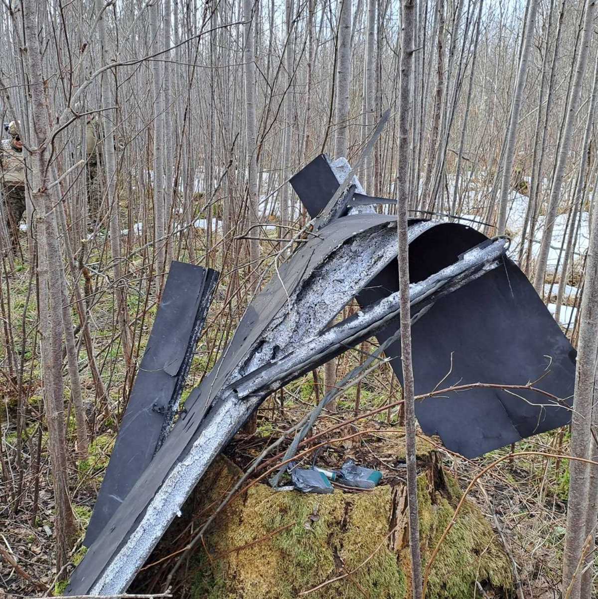 In Lettland wurden Teile einer Drohne gefunden, die mutmaßlich aus der Ukraine stammt. - Foto: -/National Armed Forces of Latvia/dpa
