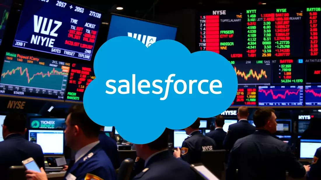 Salesforce: Un Coloso en la Encrucijada entre Resultados Sólidos y Presión Bursátil Illustration mit AI erstellt übermittelt durch boerse-global.de