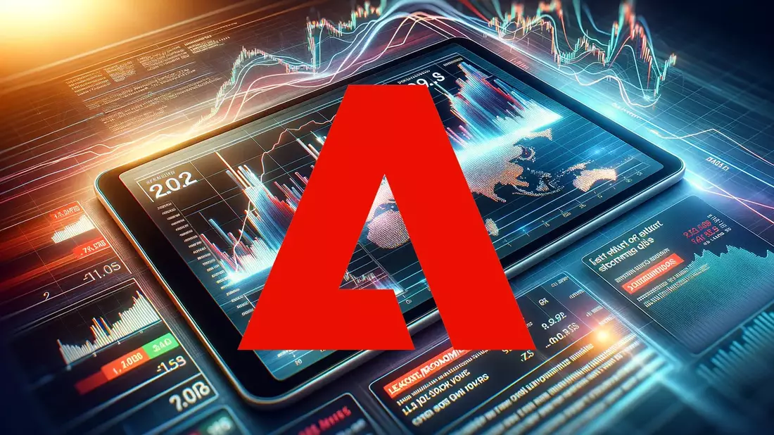Adobe: Los sólidos resultados del primer trimestre no logran frenar la caída bursátil Illustration mit AI erstellt übermittelt durch boerse-global.de