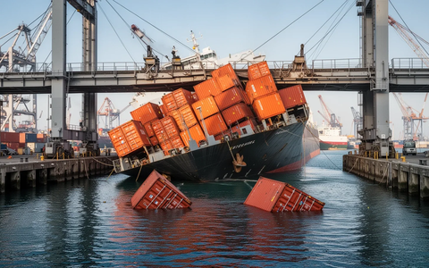 Containerschiff rammt Neusser Hafenbrücke – Bergung erfolgreich - Foto: über boerse-global.de