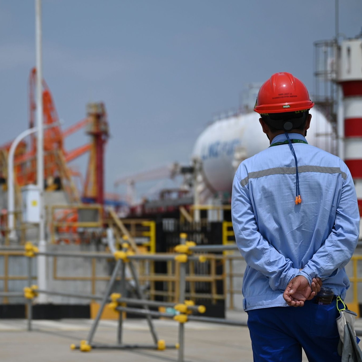 Zhanjiang ist der zweite Verbundstandort von BASF in China.  - Foto: Johannes Neudecker/dpa