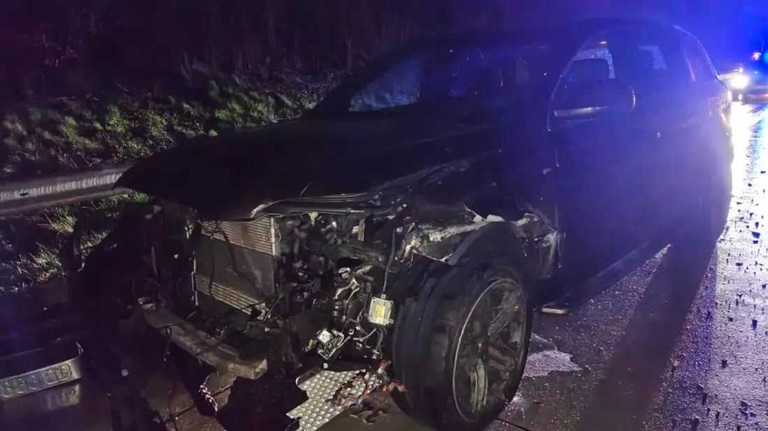 POL-DEL: ERGÄNZUNG Bild zu Autobahnpolizei Ahlhorn: Verkehrsunfall mit hohem Sachschaden auf der Autobahn 1 in Emstek - Bild: presseportal.de