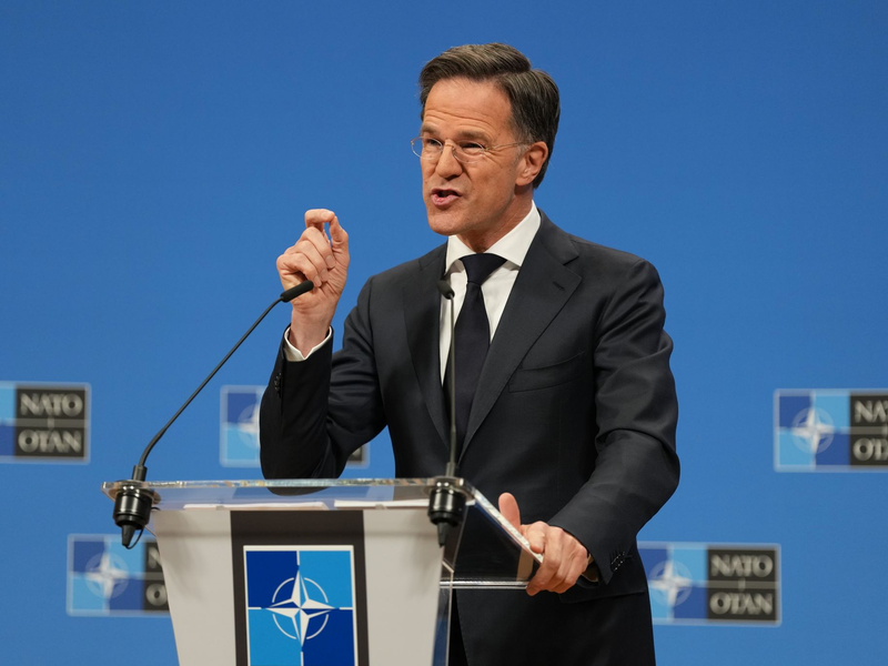 Sieht eine positive Entwicklung: Nato-Generalsekretär Mark Rutte stellte die neuen Zahlen am Donnerstag in Brüssel vor. (Archivbild) - Foto: Virginia Mayo/AP/dpa
