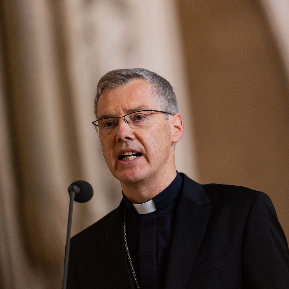 Bei seiner ersten Rede im Dom vor den Gläubigen: Heiner Wilmer. - Foto: Rolf Vennenbernd/dpa