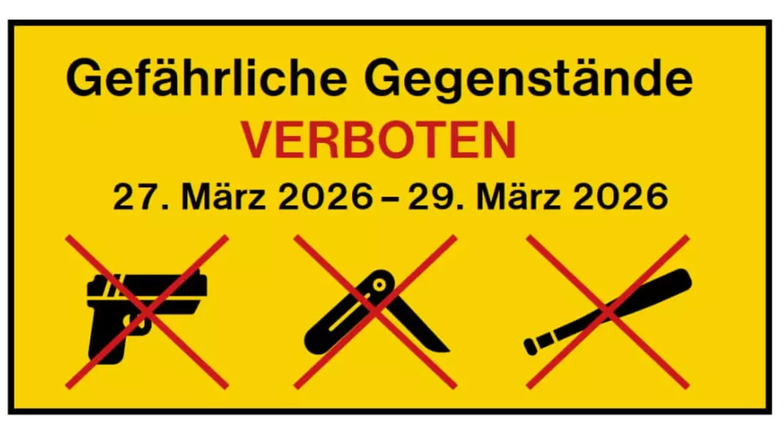 Bundespolizeidirektion München: Bundespolizeidirektion München erlässt erneut temporäres Mitführverbot für gefährliche Gegenstände an sechs bayerischen Bahnhöfen - Bild: presseportal.de
