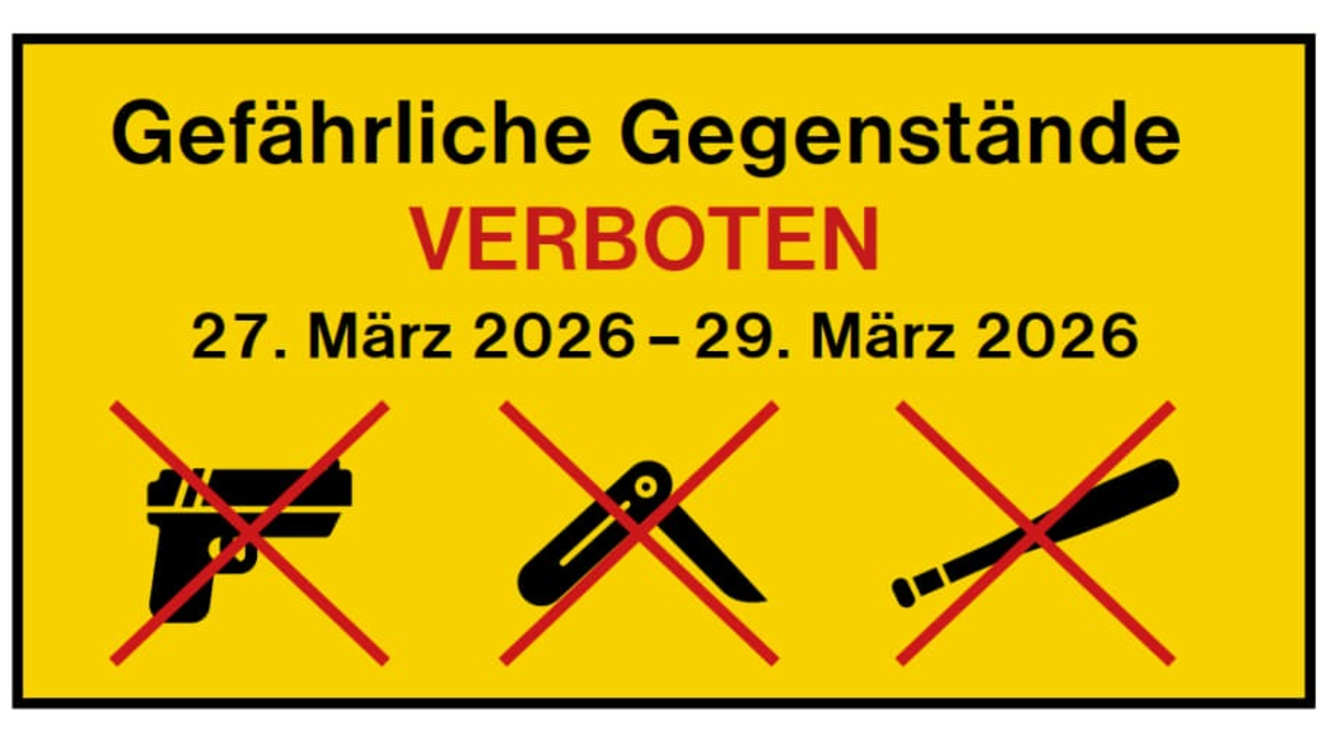 Bundespolizeidirektion München: Bundespolizeidirektion München erlässt erneut temporäres Mitführverbot für gefährliche Gegenstände an sechs bayerischen Bahnhöfen - Foto: presseportal.de