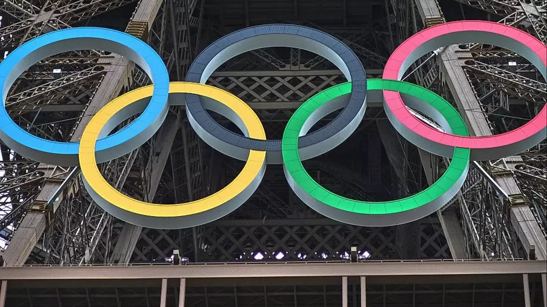 Eiffelturm mit Olympischen Ringen (Archiv) - Bild: via dts Nachrichtenagentur