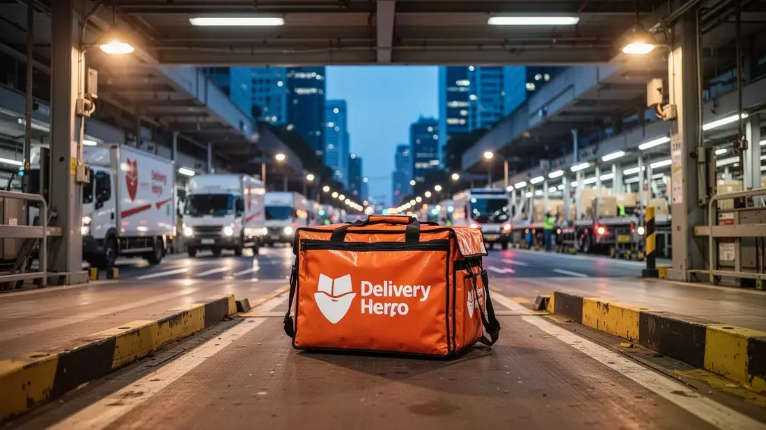 Delivery Hero Aktie: Wachstum unter Druck Illustration mit AI erstellt übermittelt durch boerse-global.de