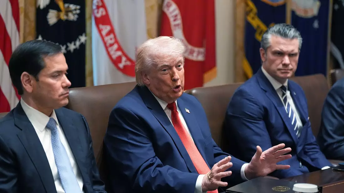 US-Präsident Trump droht dem Iran. - Bild: Alex Brandon/AP