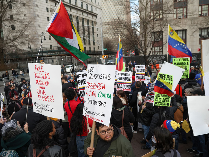 Maduro und seine Frau erschienen zum zweiten Mal vor einem New Yorker Gericht. - Foto: Heather Khalifa/FR172147 AP/AP/dpa