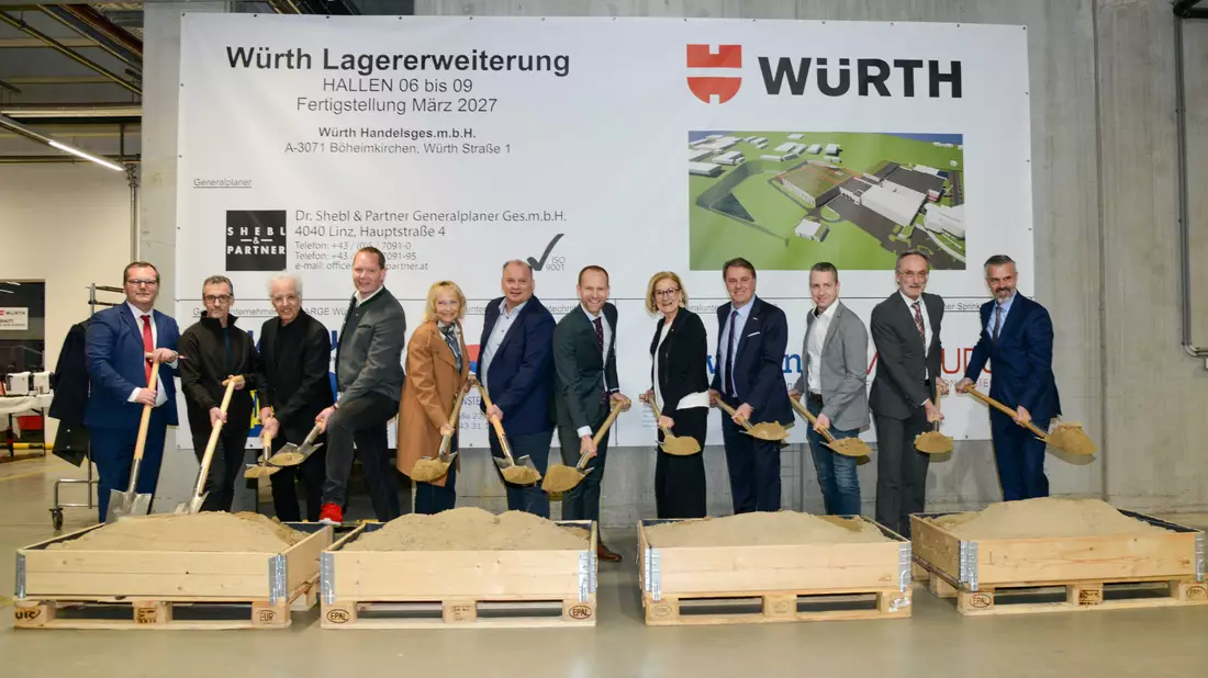 Spatenstichfeier Würth - Bild: Würth Österreich / Markus Berger über pressetext.de