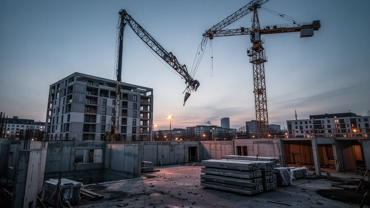 Bauwirtschaft warnt vor Absturz auf unter 200.000 Neubauwohnungen - Foto: über boerse-global.de