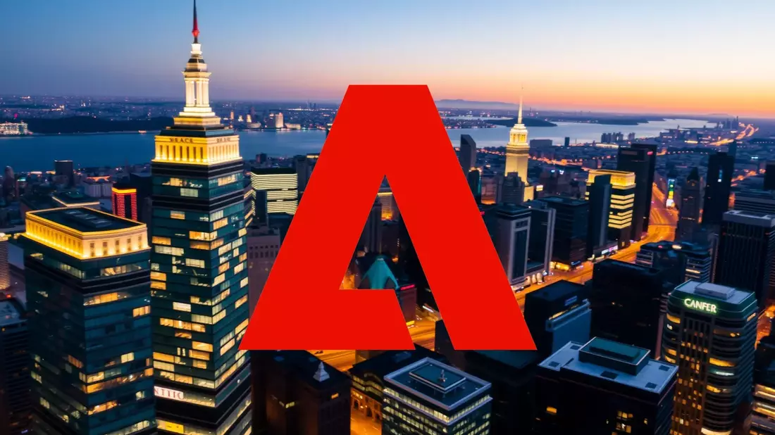 Adobe en la Mira: La Tormenta Perfecta que Frena a la Acción Illustration mit AI erstellt übermittelt durch boerse-global.de