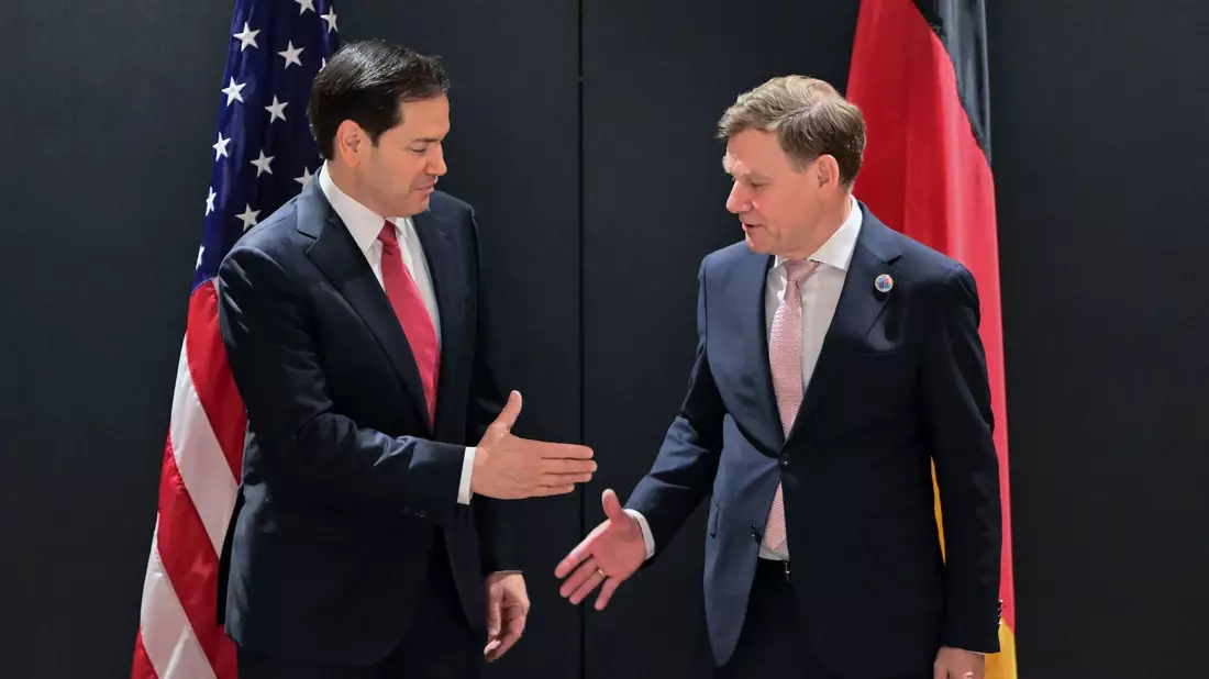 Außenminister Wadephul und sein US-Kollege Rubio finden in der Sache nicht immer zusammen. (Archivbild) - Bild: Sebastian Gollnow/dpa