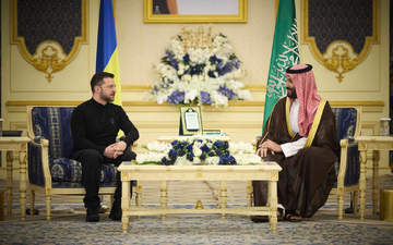 Die Ukraine bietet seit dem Ausbruch des Iran-Krieges den Staaten im Nahen Osten und den Golfmonarchien Hilfe bei der Abwehr von iranischen Drohnen an. (Archivbild) - Foto: -/Ukrainian Presidential Press Office via AP/dpa