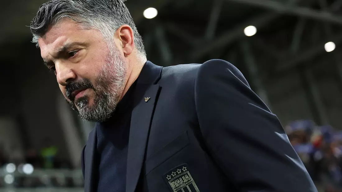 Darf erst einmal aufatmen: Italiens Nationaltrainer Gennaro Gattuso  - Bild: Marco Iacobucci/LiveMedia-IPA/ZUMA Press Wire/dpa