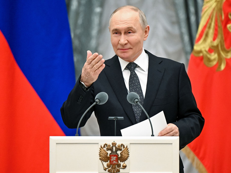 Putin bleibt bei seinen Kriegszielen unbeirrt. (Archivbild) - Foto: Kristina Solovyova/Pool Sputnik Kremlin/AP/dpa