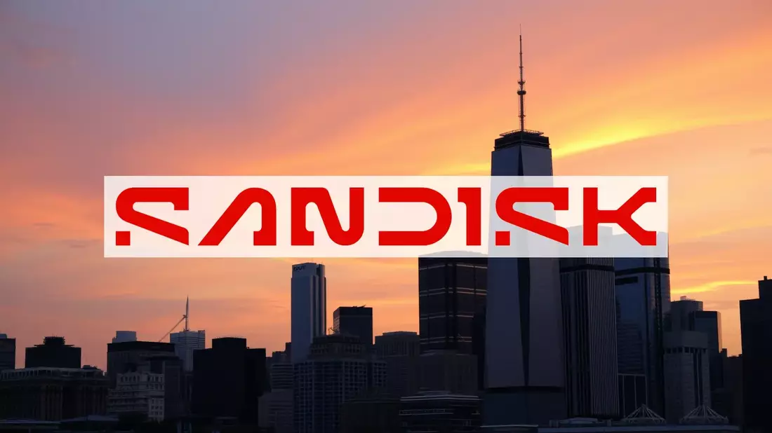 La acción de SanDisk sufre una caída histórica tras perder 25.000 millones en una semana Illustration mit AI erstellt übermittelt durch boerse-global.de