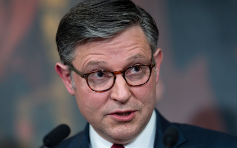 Der Sprecher des US-Repräsentantenhauses, Mike Johnson, ist nicht vom Haushaltsentwurf überzeugt. (Archivfoto) - Foto: J. Scott Applewhite/AP/dpa