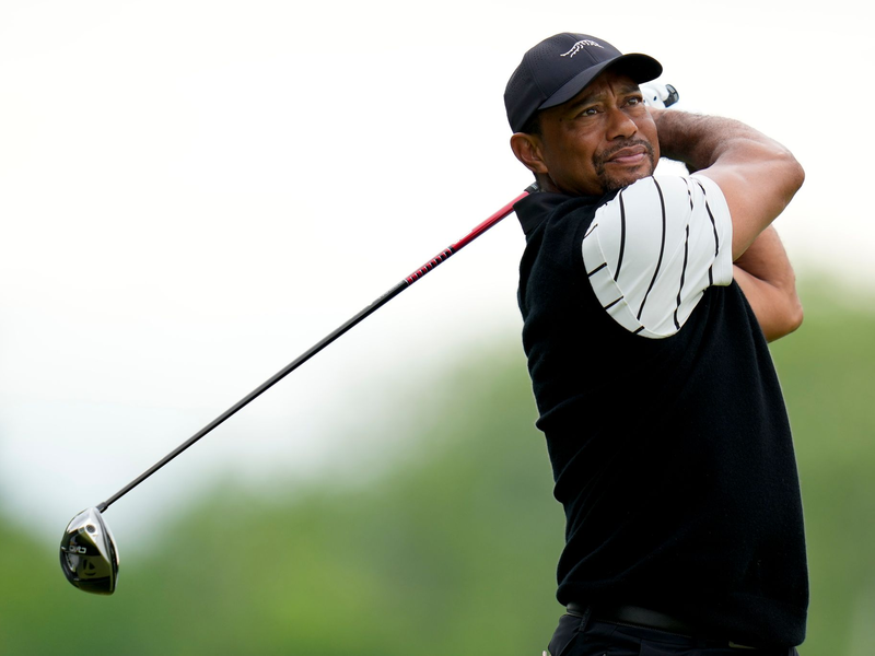 Der US-Golfstar Tiger Woods ist Medienberichten zufolge in einen Autounfall verwickelt worden. (Archivfoto) - Foto: Jeff Roberson/=03386977#4=/dpa